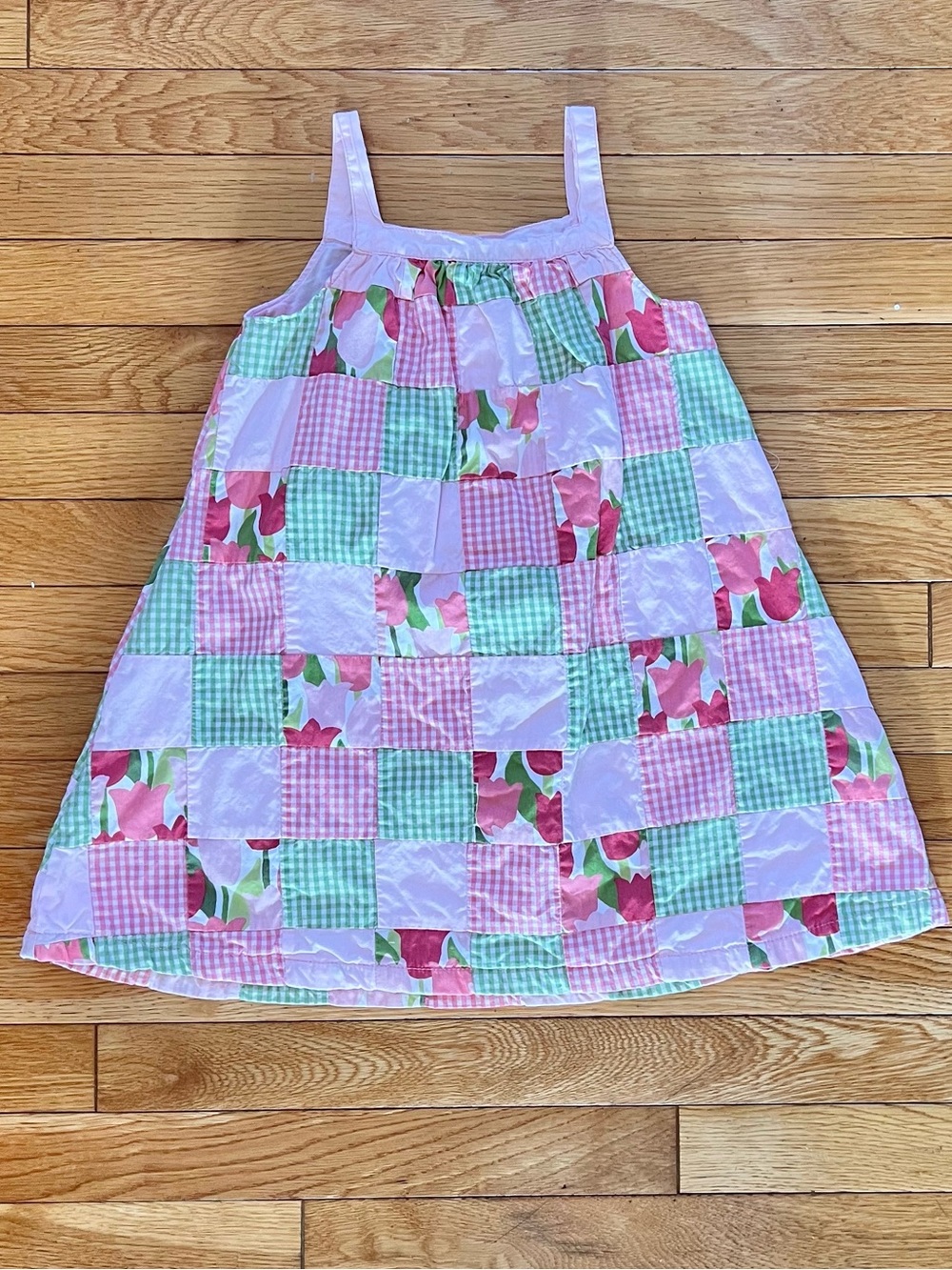 🌷Gymboree Pink and Mint Patchwork Sundress!
